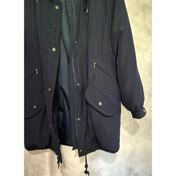 Rare Talbots Men’s Duck Down Parka Chore XL/XXL Long Fit Quilted 48x34x29